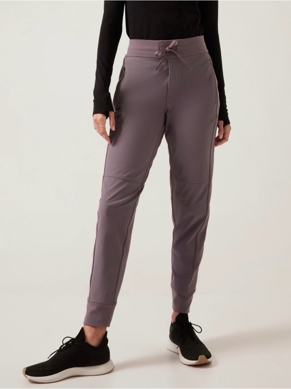 Athleta Smoky Purple High-Waist Trekkie Joggers